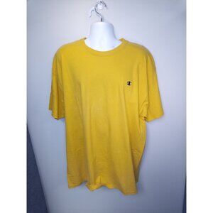 Champion Men's Yellow Short Sleeve Tee Size XXL
